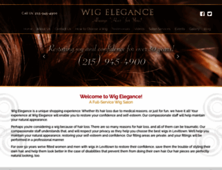 wigelegancewigs.com screenshot