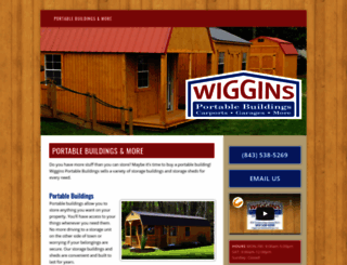 wigginsportablebuildings.com screenshot