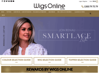 wigsonline.com.au screenshot