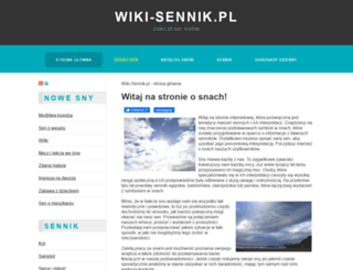 wiki-sennik.pl screenshot