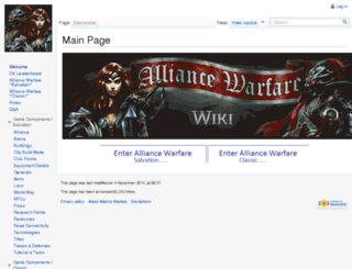wiki.alliancewarfare.com screenshot