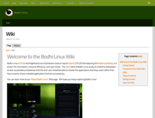 wiki.bodhilinux.com screenshot