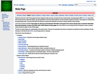 wiki.cantr.net screenshot