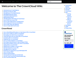wiki.crowncloud.net screenshot