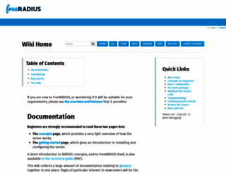 wiki.freeradius.org screenshot