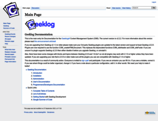 wiki.geeklog.net screenshot
