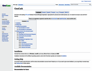 wiki.gnucash.org screenshot