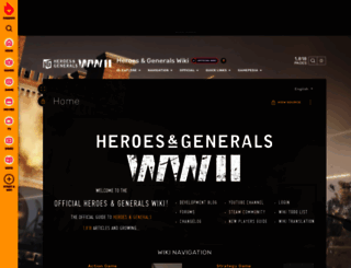 wiki.heroesandgenerals.com screenshot