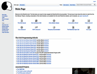 wiki.icub.org screenshot