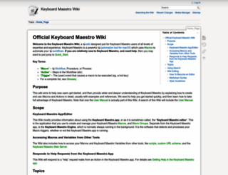 wiki.keyboardmaestro.com screenshot