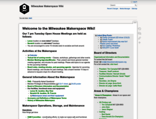 wiki.milwaukeemakerspace.org screenshot