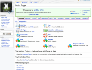 wiki.modxcms.com screenshot