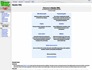 wiki.nesdev.com screenshot