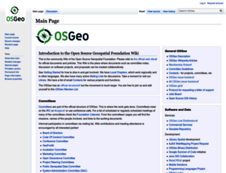 wiki.osgeo.org screenshot