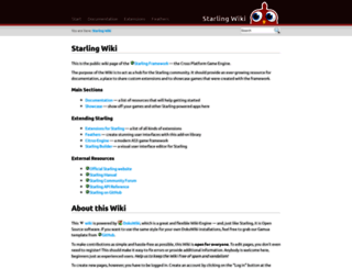 wiki.starling-framework.org screenshot