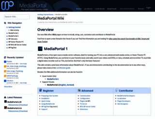 wiki.team-mediaportal.com screenshot