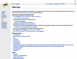 wiki.tei-c.org screenshot
