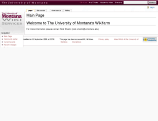 wiki.umt.edu screenshot