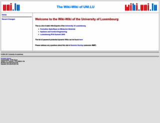 wiki.uni.lu screenshot