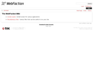 wiki.webfaction.com screenshot