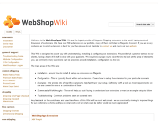 wiki.webshopapps.com screenshot