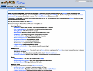 wiki.wxpython.org screenshot