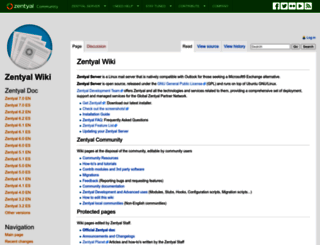 wiki.zentyal.org screenshot