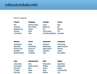 wikicalcioitalia.info screenshot