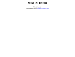 wikifmradio.com screenshot