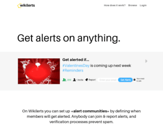 wikilerts.com screenshot