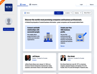 wikiprofile.com screenshot