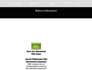 wikisineducation.wikifoundry.com screenshot