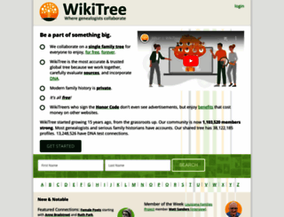 wikitree.com screenshot