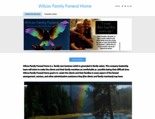 wilcoxfamilyfuneralhome.weebly.com screenshot
