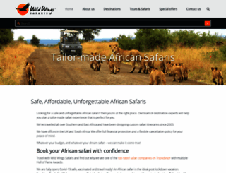 wild-wings-safaris.com screenshot