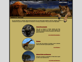wildafrica.cz screenshot