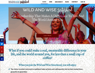 wildandwisesisterhood.com screenshot