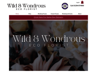 wildandwondrousflowers.co.uk screenshot