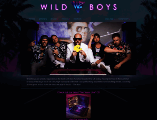 wildboys80sband.co.uk screenshot