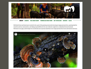 wildearthfarmandsanctuary.com screenshot