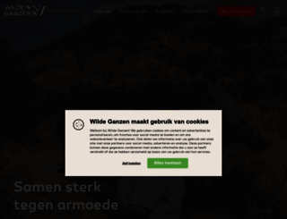 wildeganzen.nl screenshot
