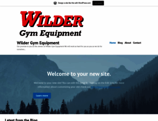 wildergymequipment.wordpress.com screenshot