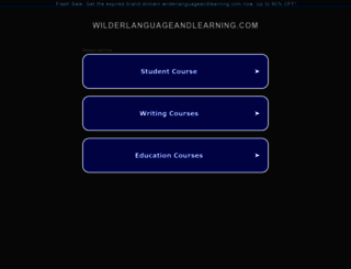 wilderlanguageandlearning.com screenshot