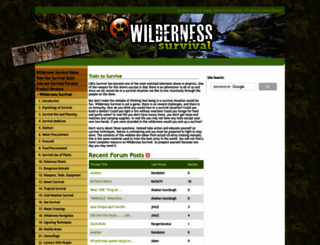 wilderness-survival.net screenshot