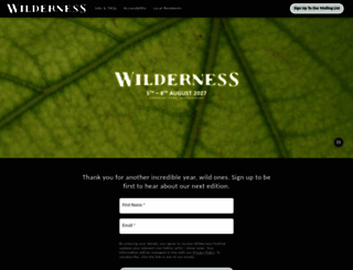 wildernessfestival.com screenshot