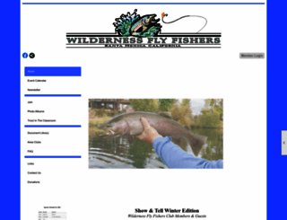 wildernessflyfishers.org screenshot