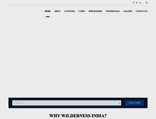 wildernessindia.com screenshot