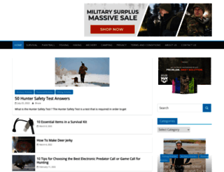 wildernesssurvivalskills.org screenshot