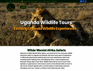 wildeugandasafaris.com screenshot