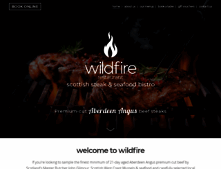 wildfirerestaurant.co.uk screenshot
